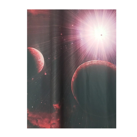 All around red Solar System Is Stretxhing Material Size 2XL - Picture 3 of 4